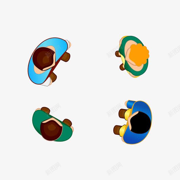 顶视图俯视图png免抠素材_88icon https://88icon.com 人物 人物顶视图 俯视 俯视图 顶视 顶视图 鸟瞰人