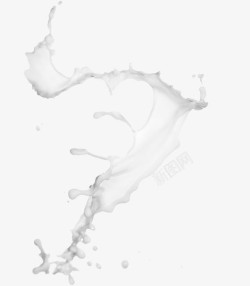 飞溅的牛奶素材