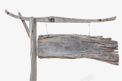 灰色被木架挂着的木板实物素材