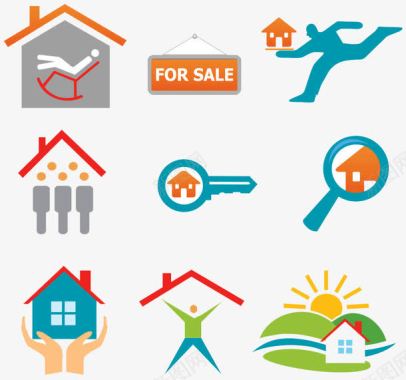 贷款房屋钥匙图标图标