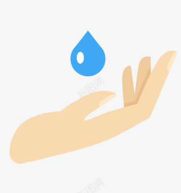 小巧手部清洁护理图标图标