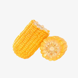 黄色玉米切面食品图素材