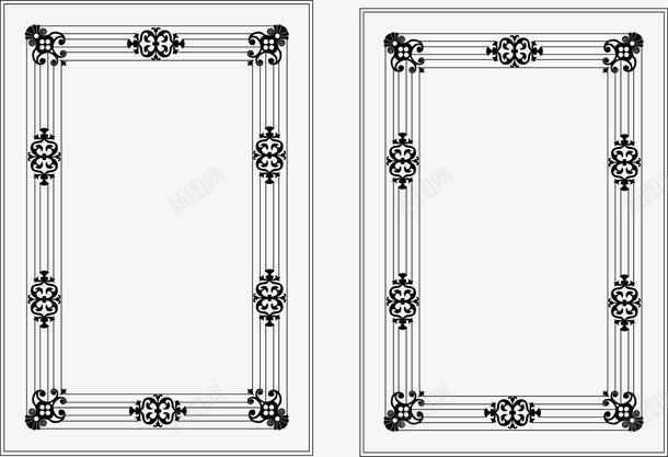 两个竖边框png免抠素材_88icon https://88icon.com 中国风 中国风文字竖框 卡通竖框 标题竖框 横竖框 欧式竖框 欧式花纹竖框 白色竖框 竖条框 竖框 竖框框