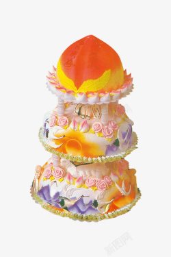 8层祝寿蛋糕祝寿多层蛋糕高清图片