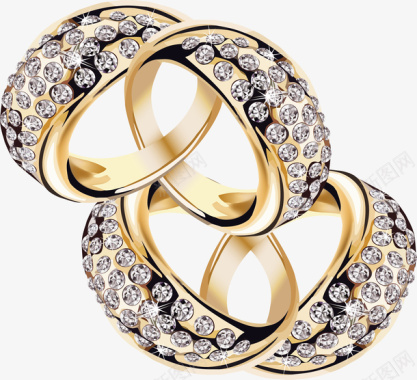 品牌logo珍珠首饰盒黄金钻石首饰矢量图图标图标