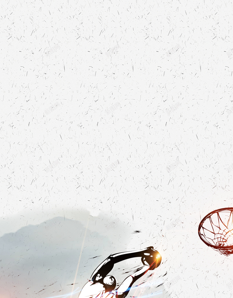手绘校园篮球赛易拉宝psd设计背景_88icon https://88icon.com 人物 体育 动感篮球 友谊赛 打篮球 比赛 篮球 运动