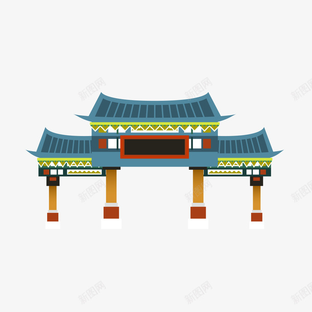 手绘建筑png免抠素材_88icon https://88icon.com 古建筑 城楼 建筑 房子 装饰图 装饰画