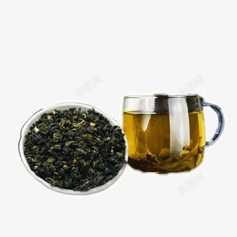 名茶茶叶png免抠素材_88icon https://88icon.com 名茶 玻璃杯 茶叶 茶水