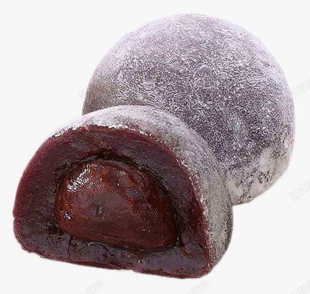 黑糯米糍png免抠素材_88icon https://88icon.com 圆团子 夹心馅 糯米糍 黑糯米