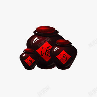 坛子里的酒png免抠素材_88icon https://88icon.com PNG图形 PNG装饰 卡通 古风酒坛 坛子 装饰 酒坛