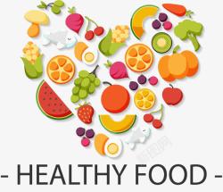 食物拼图水果健康拼图高清图片
