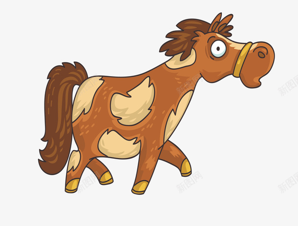 骏马卡通动物png免抠素材_88icon https://88icon.com 12生肖 动物 卡通动物 马儿 骏马