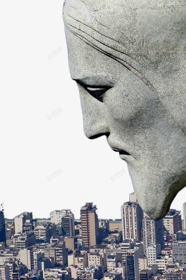 巴西里约热内卢巨型耶稣像与城市png免抠素材_88icon https://88icon.com 基督巨像 巴西 旅游 里约热内卢