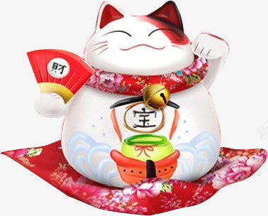 招财猫猫咪png免抠素材_88icon https://88icon.com PNG素材 可爱 招财猫 猫咪