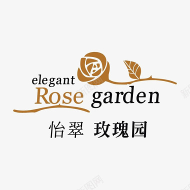 logo设计怡翠玫瑰园图标图标