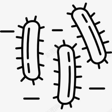 细胞细菌图片三细菌图标图标