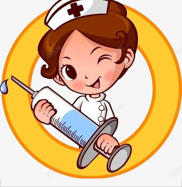 打针护士png免抠素材_88icon https://88icon.com png素材 感冒 手绘疫苗打针插画 打针 护士 护士漫画 护士节 棕色头发 疫苗打针