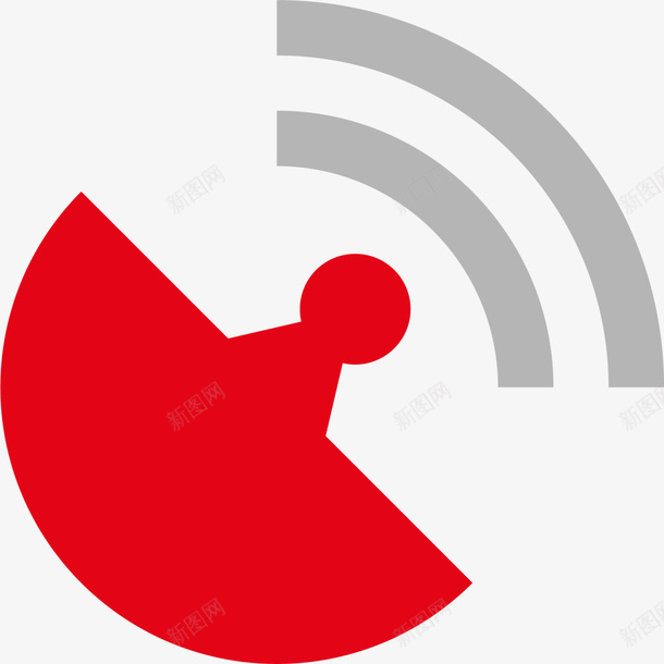 红色扁平wifi卫星png免抠素材_88icon https://88icon.com wifi 世界电信日 信号 无线卫星 无线网 移动网络 网络