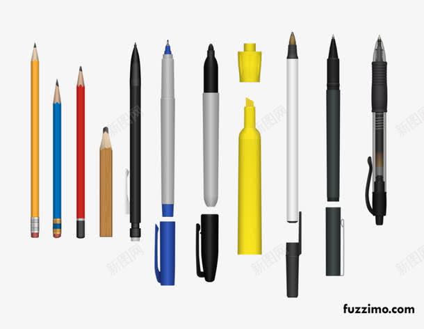 各种笔png免抠素材_88icon https://88icon.com 卡通 圆珠笔 手绘 水笔 铅笔