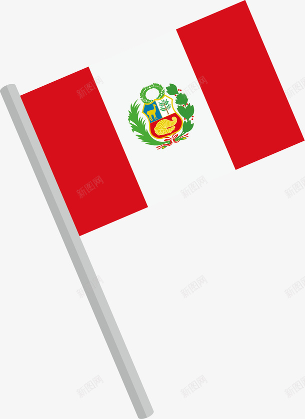 斜向放置的秘鲁国旗矢量图eps免抠素材_88icon https://88icon.com 卡通秘鲁国旗 国旗 手绘秘鲁国旗 放置 斜向 矢量国旗 秘鲁国旗 矢量图