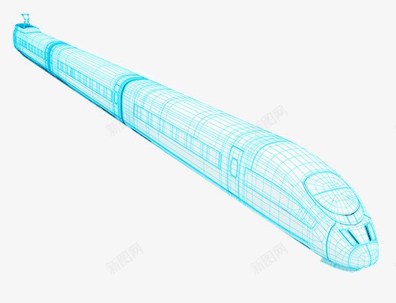 科技轻轨png免抠素材_88icon https://88icon.com 动车 网格图 轻轨 高速