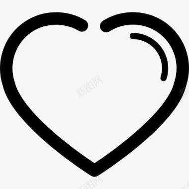 浪漫妇女节心脏外形图标图标