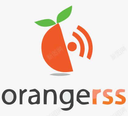 橘子wifi标志适量图矢量图图标图标