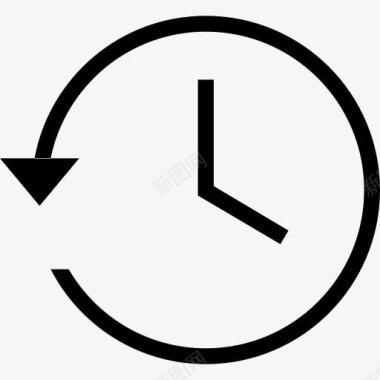 剩下的时间备份圈时钟历史机最近的时间表时图标图标