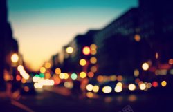 车辆行驶模煳背景图片城市光斑模糊街头大图背景片高清图片