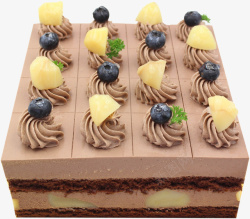 巧克力慕斯蛋糕栗子巧克力慕斯高清图片