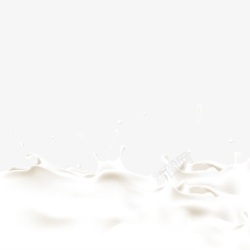 溅起的液态牛奶PSD素材