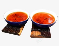 茶碗里的贡茶汤素材