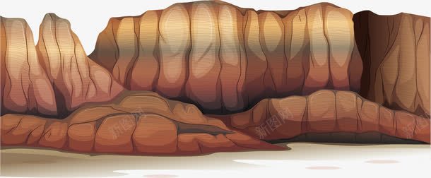 海边山崖png免抠素材_88icon https://88icon.com 卡通山崖 山崖 山涧 山谷 矢量素材