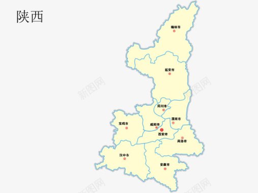 中国郑州陕西地图图标图标