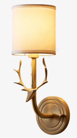 墙壁装饰灯摩灯时代创意全铜鹿头墙壁灯高清图片