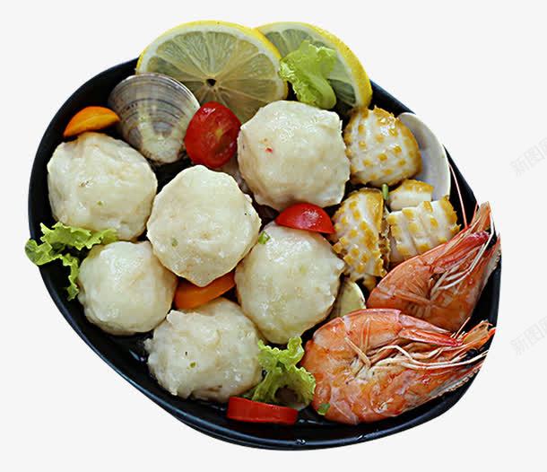 一锅火锅海鲜丸子png免抠素材_88icon https://88icon.com 各种丸子 新鲜大虾 混合海鲜丸子 火锅食材海报 虾丸 食材杂烩