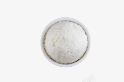 一大碗白色大米饭素材