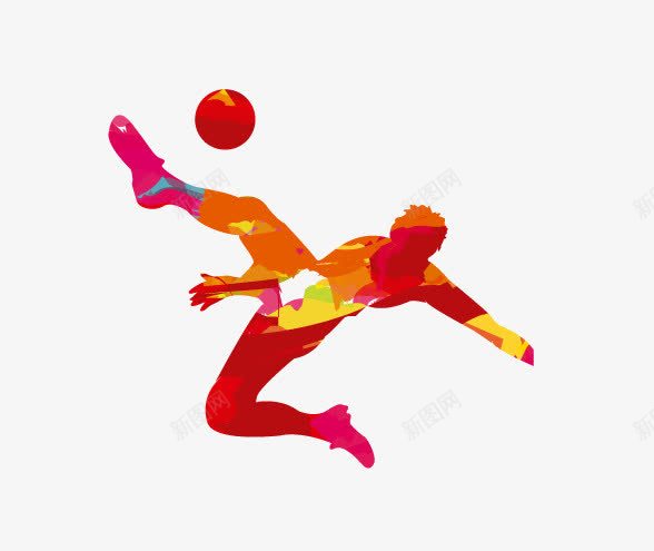 踢足球的红色人物png免抠素材_88icon https://88icon.com png图片 人物 体育 免费png 免费png素材 红色人物 踢球 运动