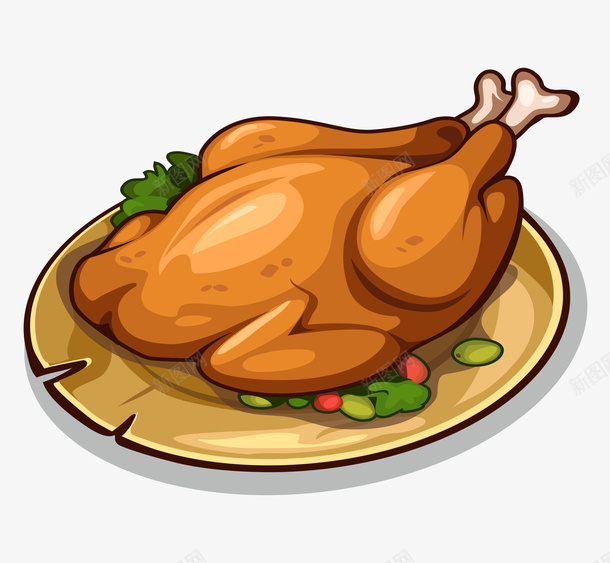 精致金黄卡通烤鸭插画矢量图ai免抠素材_88icon https://88icon.com 卡通烤鸭 烤鸭插画 矢量烤鸭 精致烤鸭 美味烤鸭 金黄烤鸭 矢量图