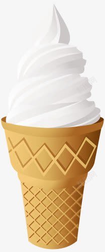 蛋筒水果冰淇淋脆皮牛奶奶油冰淇淋高清图片