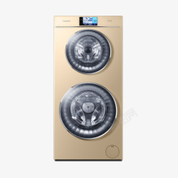金色洗衣机智能家用洗衣机高清图片