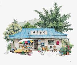 小超市韩国原生态杂货店高清图片