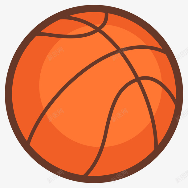 橙色篮球插画png免抠素材_88icon https://88icon.com 体育用品 免抠PNG 卡通篮球 橙色篮球矢量插画 球类 篮球
