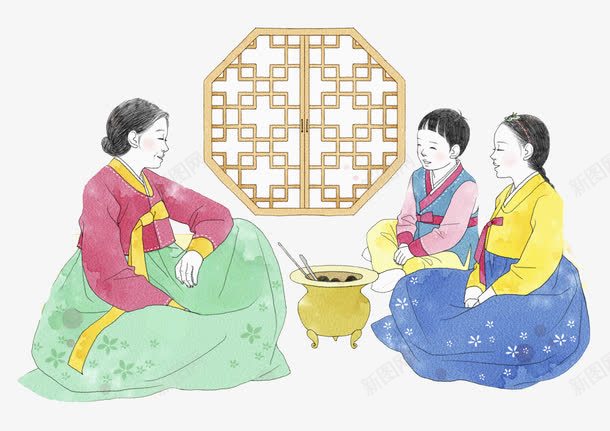 吃饭的一家人png免抠素材_88icon https://88icon.com 一家人 卡通 吃饭古代 女孩 手绘 窗户 韩国 韩服