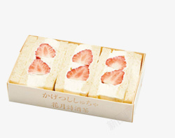 草莓生乳三明治素材