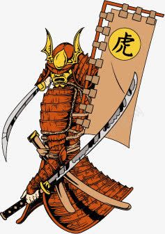 战场武士png免抠素材_88icon https://88icon.com 兵器 刀 战旗 武士 盔甲