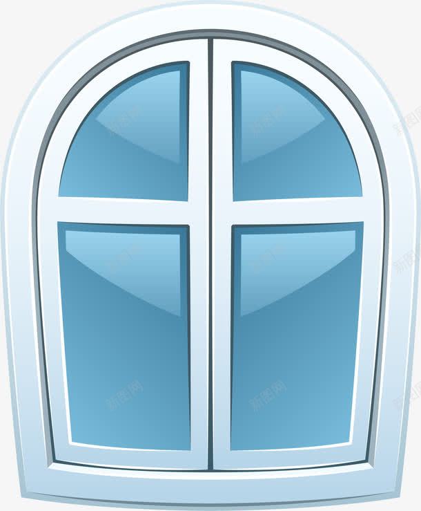 卡通窗户png免抠素材_88icon https://88icon.com 玻璃 矢量素材 窗口 窗户 窗户矢量 铝合金