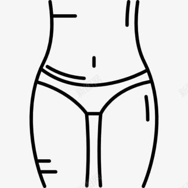 女性生殖系统人体腹部图标图标
