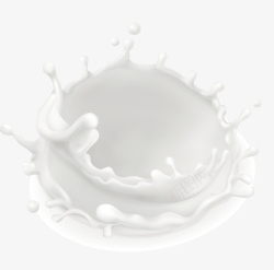 喷溅特效白色喷溅的牛奶矢量图高清图片