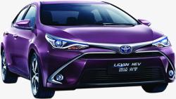 紫色新款丰田汽车电商素材